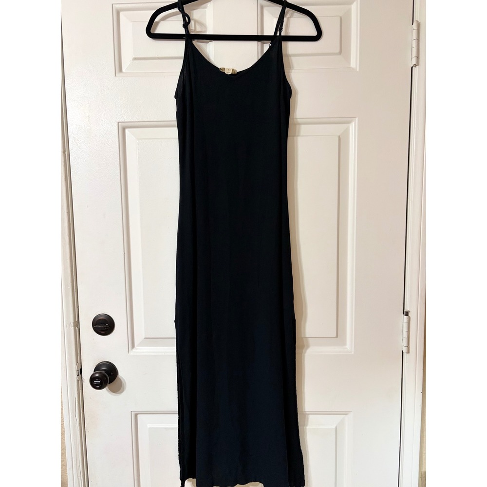 Style & Co | Spaghetti Strap Maxi Slip Dress | S || Black|
